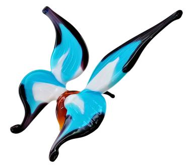 Preview: höhenverstellbarer Orchideenstab, Schmetterling (weiß-blau-schwarzer Rand) Preview: höhenverstellbarer Orchideenstab, Schmetterling (weiß-blau-schwarzer Rand)